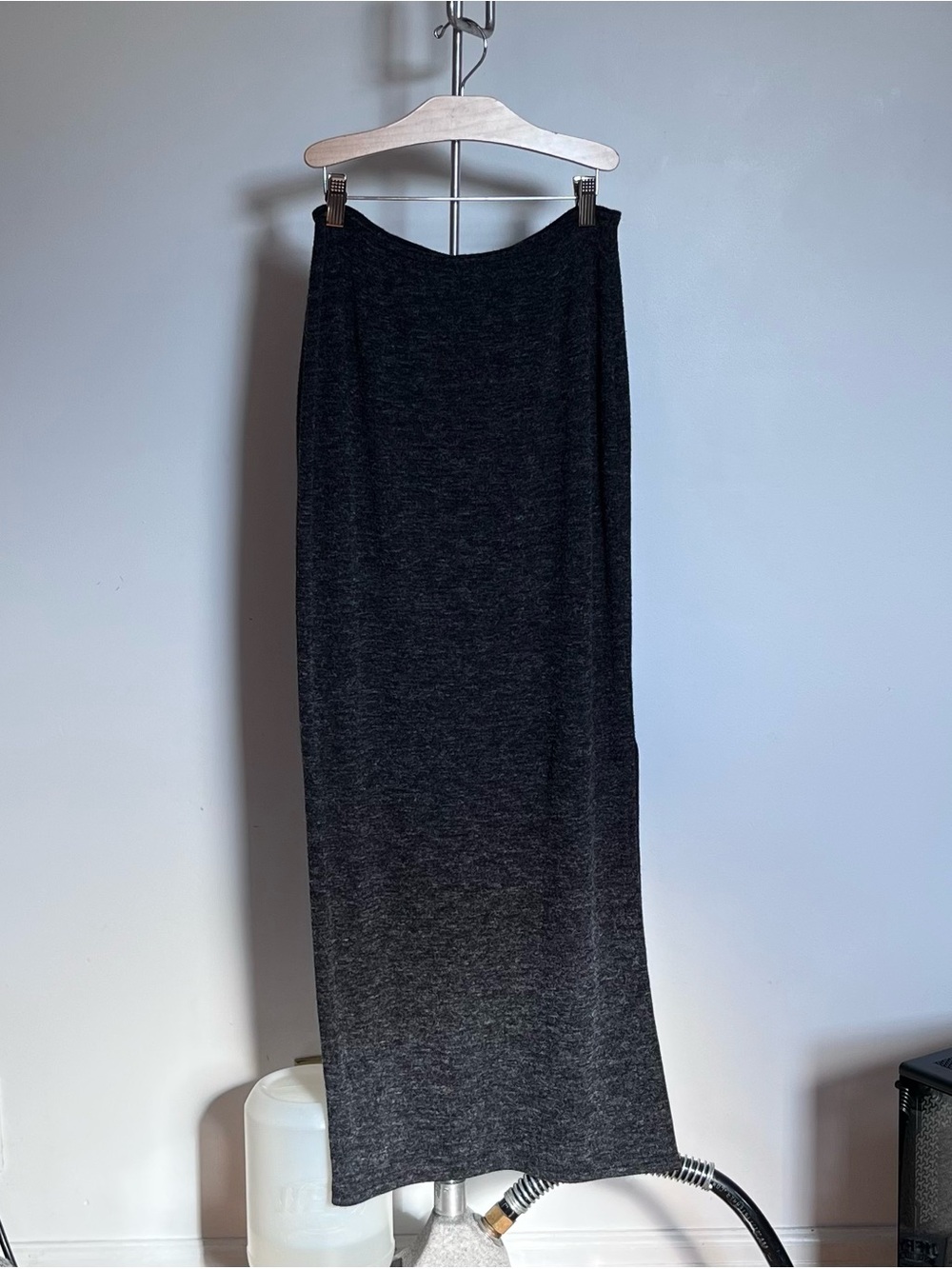 Vintage Garage Charcoal Heather Maxi Skirt - Picture 4 of 8